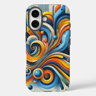 Coque Pour iPhone 16 Coque iphone Abstrait dynamique