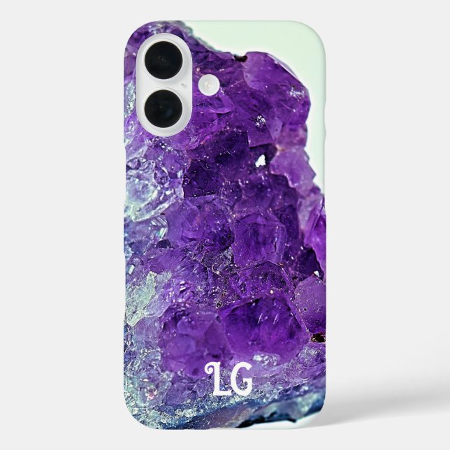 Coque Pour iPhone 16 Coque iphone Apple pourpre personnalisé Améthyste (Verso)