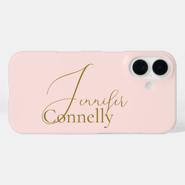 Coque Pour iPhone 16 Coque iphone Coque rose-mat (Verso (horizontal))