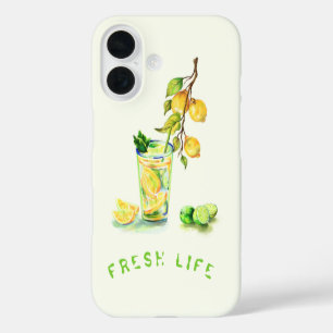 Coque Pour iPhone 16 Coque iphone de boisson fraîche au citron