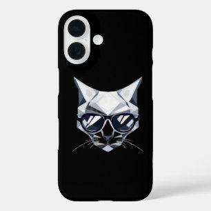 Coque Pour iPhone 16 coque iphone de chat géométrique cool - Il y a à p