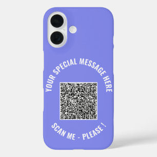 Coque Pour iPhone 16 Coque iphone de code QR - Exemple de texte et de c