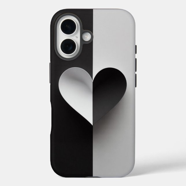 Coque Pour iPhone 16 Coque iphone de coeur mignon |Ai esthétique Amour  (Verso)
