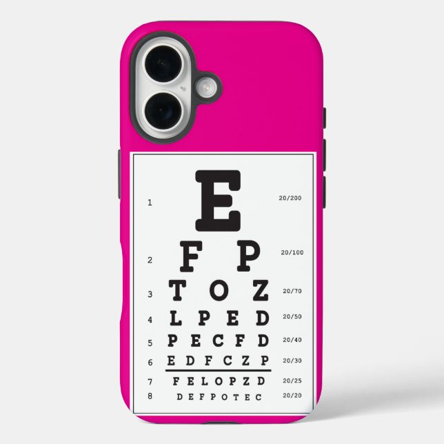 Coque Pour iPhone 16 Coque iphone de graphique oeil rose chaud (Verso)
