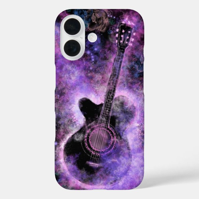 Coque Pour iPhone 16 Coque iphone de guitare musicale (Verso)