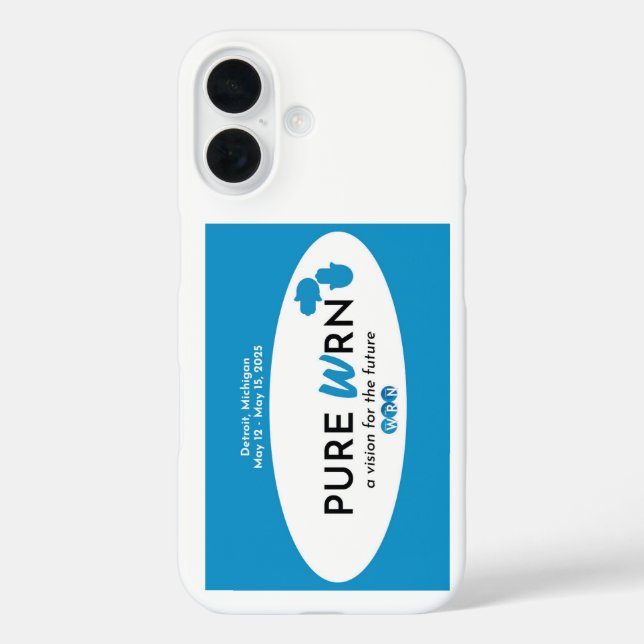 Coque Pour iPhone 16 Coque iphone de la Convention 2025 WRN Detroit (Verso)