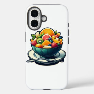 Coque Pour iPhone 16 Coque iphone de l'illustration du bol de fruits vi