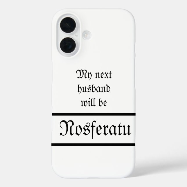 Coque Pour iPhone 16 Coque iphone de mari Nosferatu (Verso)