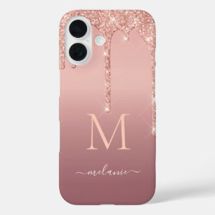 Coque Pour iPhone 16 coque iphone de Parties scintillant rose Gold avec