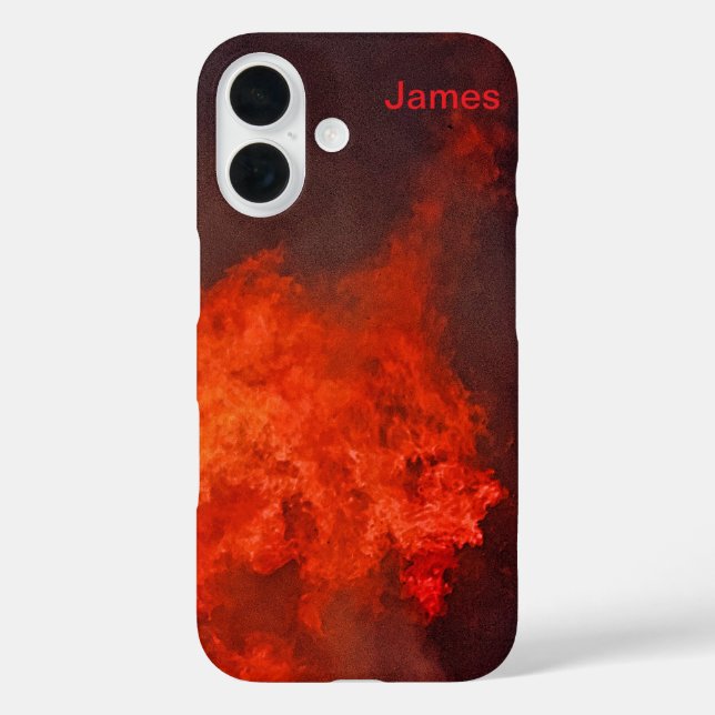 Coque Pour iPhone 16 Coque iphone de pomme robuste de Red Fire personna (Verso)