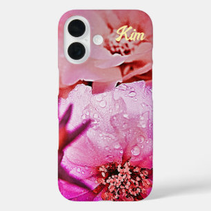 Coque Pour iPhone 16 Coque iphone de pomme rose personnalisé