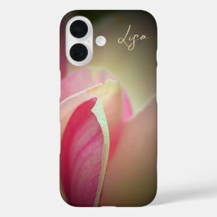Coque Pour iPhone 16 Coque iphone de pomme rose personnalisé