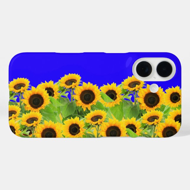 Coque Pour iPhone 16 Coque iphone de tournesols (Verso (horizontal))
