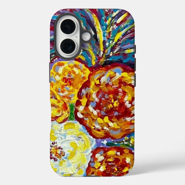 Coque Pour iPhone 16 Coque iphone des pivoines (Verso)