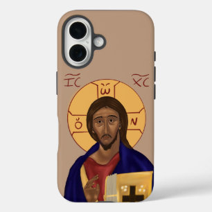 Coque Pour iPhone 16 Coque iphone d'icône Christ - plusieurs tailles