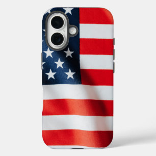 Coque Pour iPhone 16 Coque iphone du drapeau patriotique américain - US