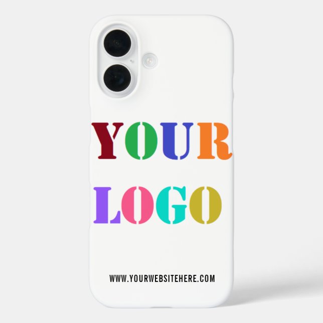 Coque Pour iPhone 16 Coque iphone du logo de votre entreprise - Exemple (Verso)