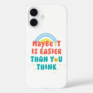 Coque Pour iPhone 16 Coque iPhone / iPad citation rétro positive