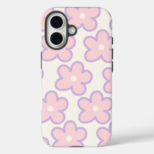 Coque Pour iPhone 16 Coque iphone moderne à motifs floraux Esthétique