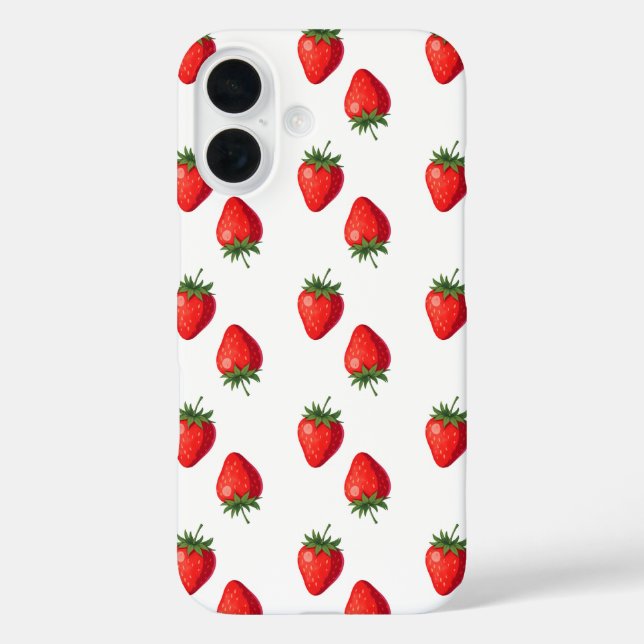 Coque Pour iPhone 16 Coque iphone Motif de fraises (Verso)