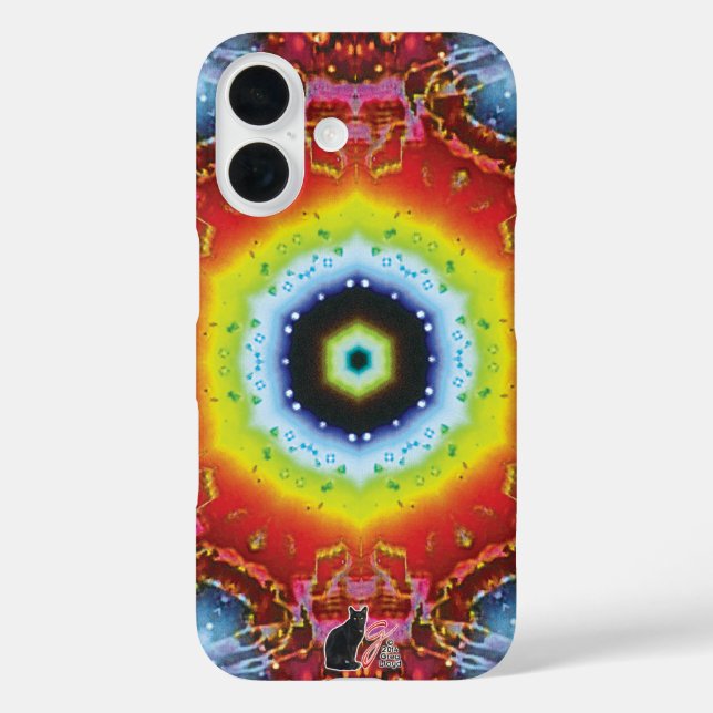Coque Pour iPhone 16 Coque iphone Oculus Kaleidoscope (Verso)