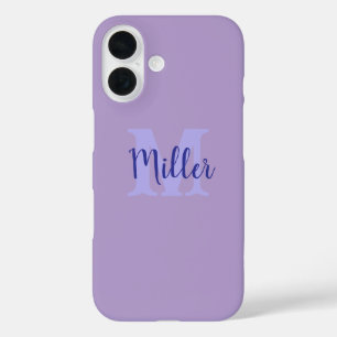 Coque Pour iPhone 16 Coque iphone personnalisé minimaliste avec monogra