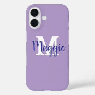Coque Pour iPhone 16 Coque iphone personnalisé minimaliste avec monogra