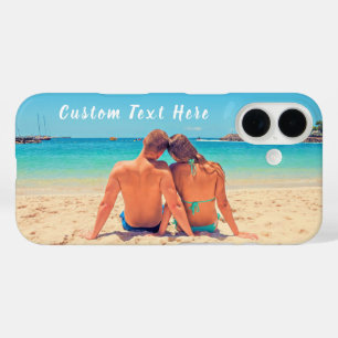 Coque Pour iPhone 16 Coque iphone photo personnalisé avec texte
