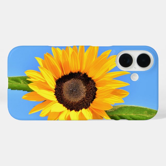 Coque Pour iPhone 16 Coque iphone tournesol (Verso (horizontal))