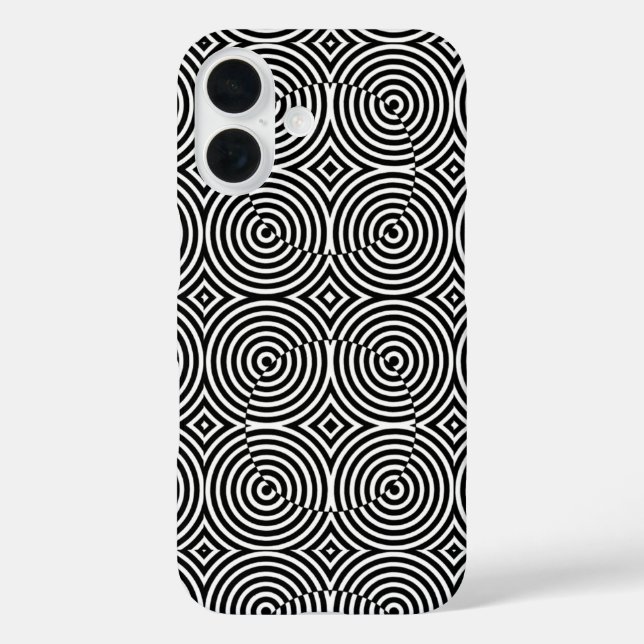 Coque Pour iPhone 16 Coque-Mate d'écran hypnotique iPhone 16 Coque (Verso)