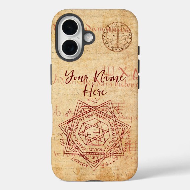 Coque Pour iPhone 16 Coque Picatrix iPhone 16 - Couverture d'art mystiq (Verso)