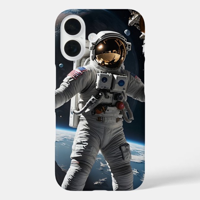 Coque Pour iPhone 16 coque Ultra HD iPhone 16 3D 8K "Deep In Space" (Verso)