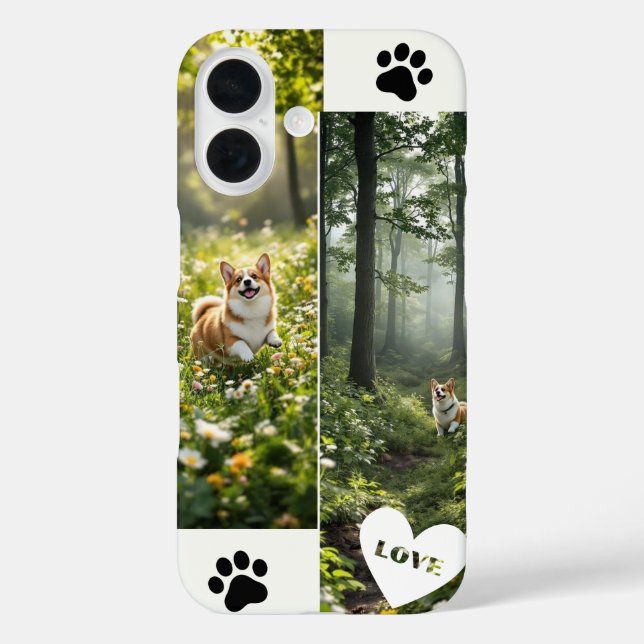 Coque Pour iPhone 16 Corgi Cutie coque iphone (Verso)
