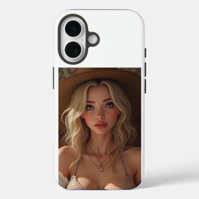 Coque Pour iPhone 16 Cowgirl iPhone 16 Coque (Verso)
