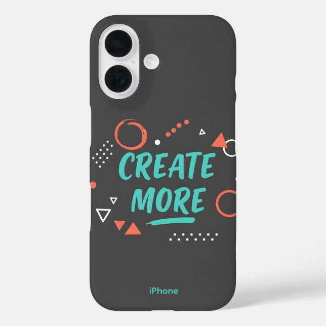 Coque Pour iPhone 16 CRÉER PLUS de Coque iPhone 16 (Verso)