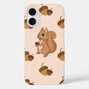 Coque Pour iPhone 16 Cute écureuil avec coque iphone Acorn