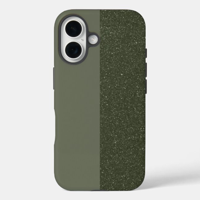 Coque Pour iPhone 16 Double Moss Texture iPhone 16 Coque - Personnalisé (Verso)