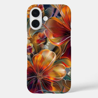 Coque Pour iPhone 16 Élégant coque iphone floral de minuit