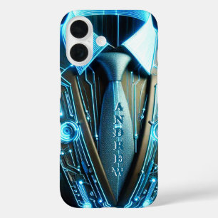 Coque Pour iPhone 16 Future Elegance - 4D Necktie iPhone 16 Coque