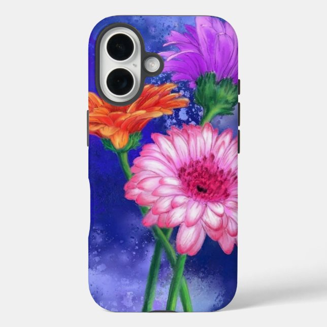 Coque Pour iPhone 16 Gerberas coque iphone (Verso)