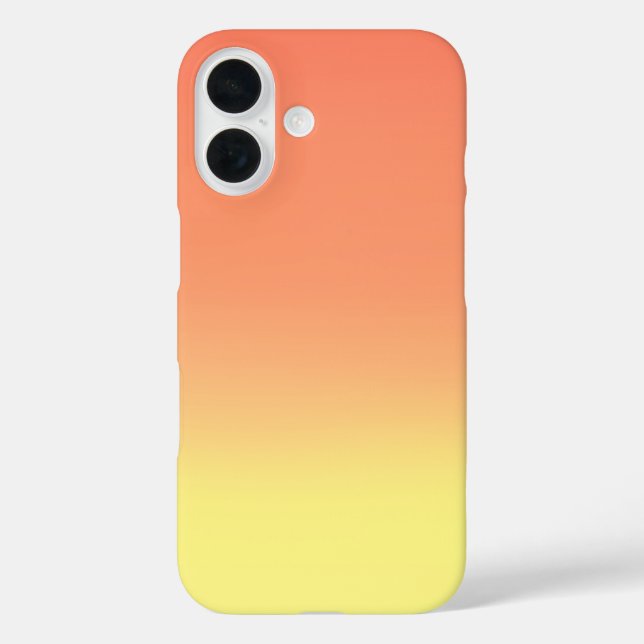 Coque Pour iPhone 16 Golden Sunrise Ombre - iPhone 16 Coque (Verso)
