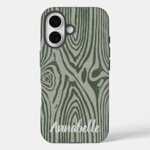 Coque Pour iPhone 16 Gris vert iPhone 16 Coque