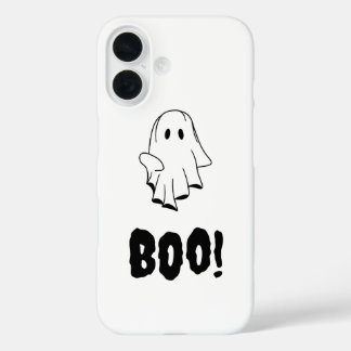 Coque Pour iPhone 16 Halloween Ghost Boo coque iphone Fixe Conception