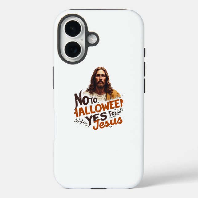 Coque Pour iPhone 16 Halloween Oui Jésus iPhone 16 Coque (Verso)