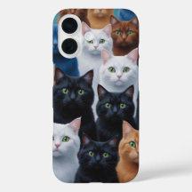 iPhone 16 coque - Amoureux des chats