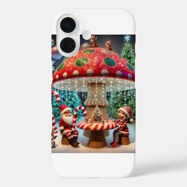 Coque Pour iPhone 16 iPhone 16 Coque : Conception des champignons de No (Verso)