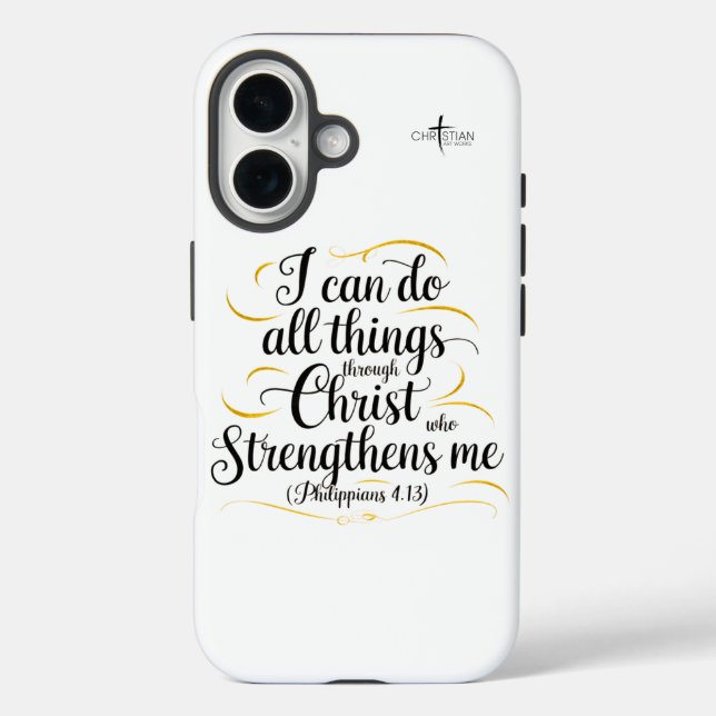 Coque Pour iPhone 16 iPhone 16 Coque - Je peux faire tout - Philippiens (Verso)