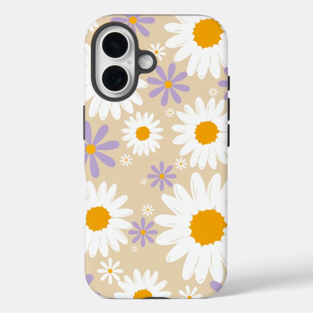 Coque Pour iPhone 16 iphone 16 - marguerite - coque (Verso)