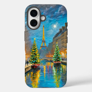 Coque Pour iPhone 16 Iphone de Noël de Paris / coque ipad