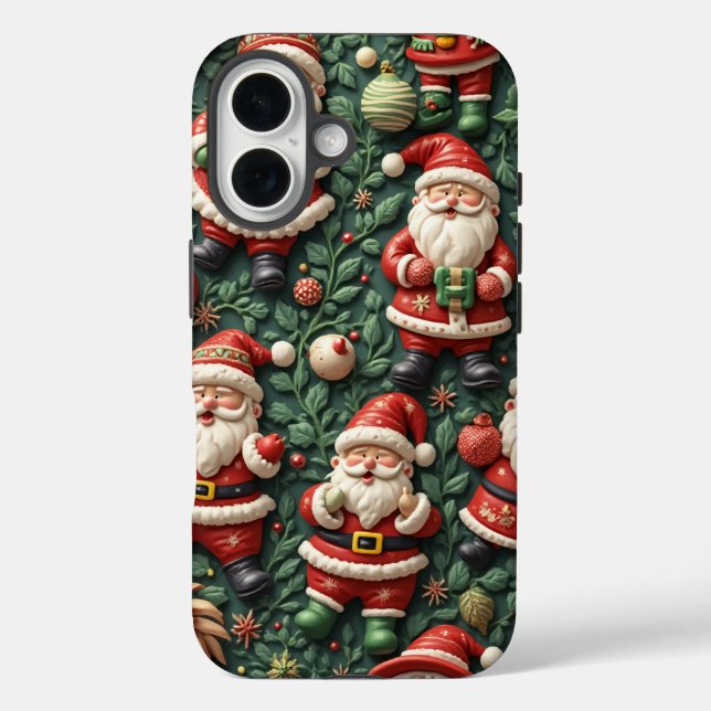 Coque Pour iPhone 16 iPhone Noël Père Noël Coque (Verso)